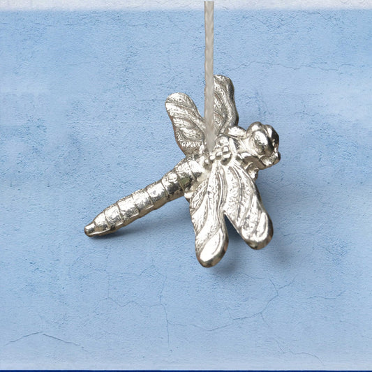 Dragonfly Light Pull, Handcast Pewter, Polished Finish