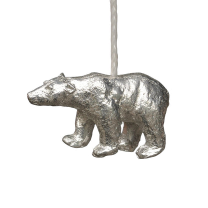 Polar Bear Light Pull, Handcast Pewter, Polished Finish