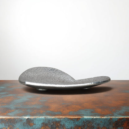 Hammered Pewter Keepsake Dish (Heart Design), Handmade by William Sturt