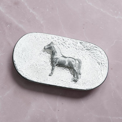 Hammered Pewter Keepsake Dish, Oval Design