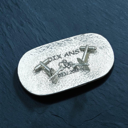Hammered Personalised 10th Anniversary Pewter Keepsake Dish, Oval Design