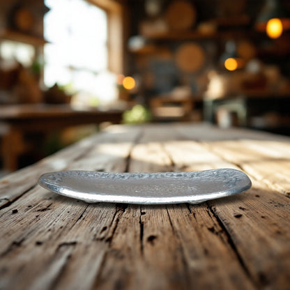 Hammered Personalised 10th Anniversary Pewter Keepsake Dish, Oval Design