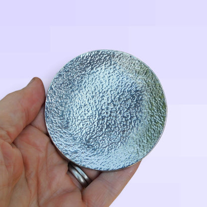 Hammered Pewter Keepsake Dish (Round)