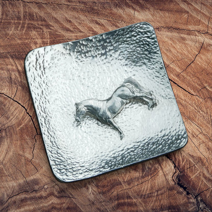 Hammered Pewter Keepsake Dish (Square)