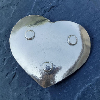 Hammered Personalised 10th Anniversary Pewter Keepsake Dish, 10 Down Forever To Go, Heart Design