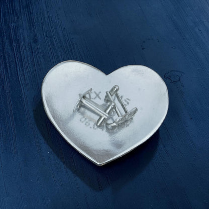 Personalised 10th Anniversary Pewter Keepsake Dish, 10 Years, Heart Design