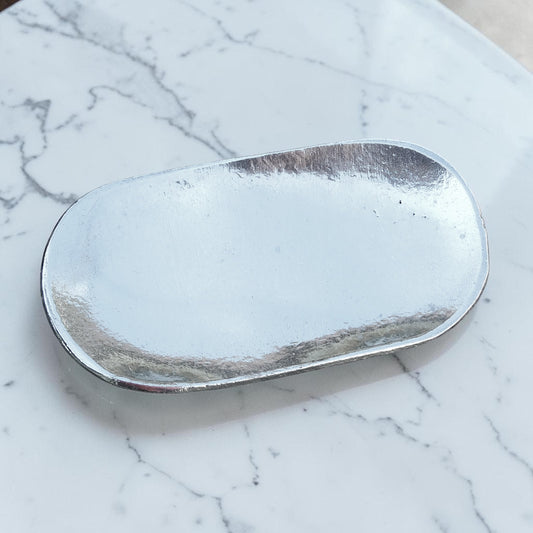 Pewter Keepsake Dish, Oval Design
