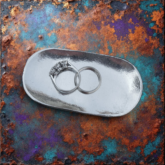 Pewter Keepsake Dish, Oval Design
