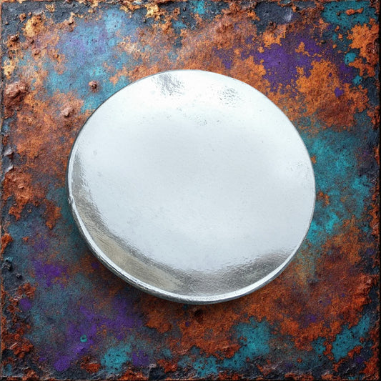 Round Pewter Keepsake Dish