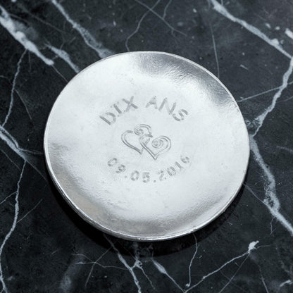 Personalised Pewter Keepsake Dish