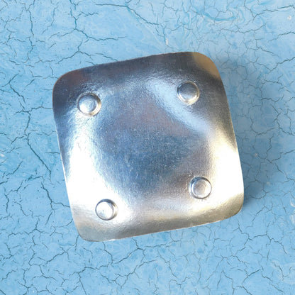 Hammered Pewter Personalised 10th Anniversary Keepsake Dish (Square)