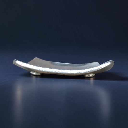 Pewter Keepsake Dish (Square Design), Handmade by William Sturt