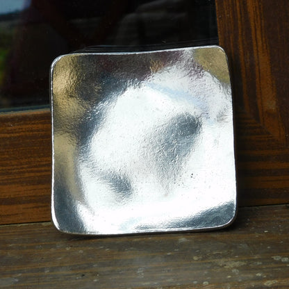 Pewter Keepsake Dish (Square Design), Handmade by William Sturt