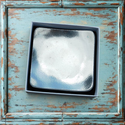 Pewter Keepsake Dish (Square Design), Handmade by William Sturt