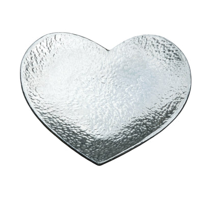 Hammered Pewter Keepsake Dish (Heart Design), Handmade by William Sturt