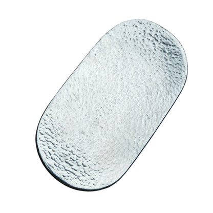 Hammered Pewter Keepsake Dish, Oval Design