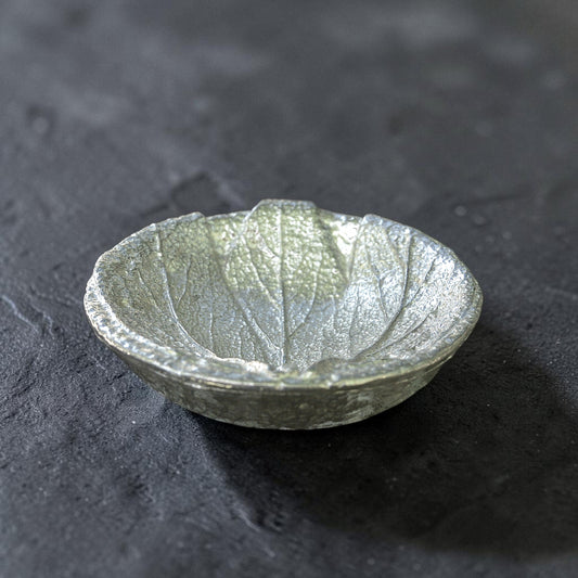 Leaf Trinket Bowl, Handmade in Fine Pewter, By William Sturt