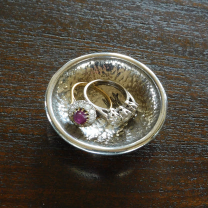 Custom Tally Mark Ring Bowl, Handmade in Fine Pewter