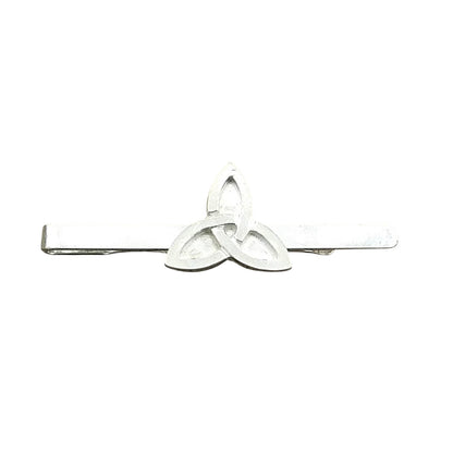 Triquetra Tie Clip (Solid Celtic Knot), Handcast Pewter Tie Clip, Polished Finish