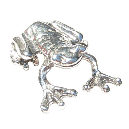 Frog Figurine, Tree Frog, Handmade in Fine Pewter