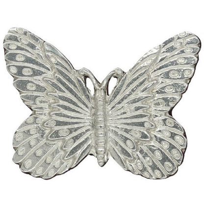 Butterfly Brooch, Handcast Pewter, Polished Finish