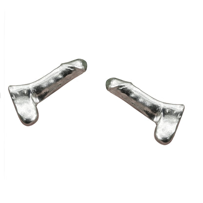 Adult Novelty Cufflinks, Handcast Pewter Cufflinks, Polished Finish