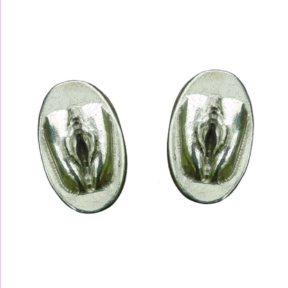 Adult Novelty Cufflinks (Intimate Design), Handcast Pewter Design, Polished Finish